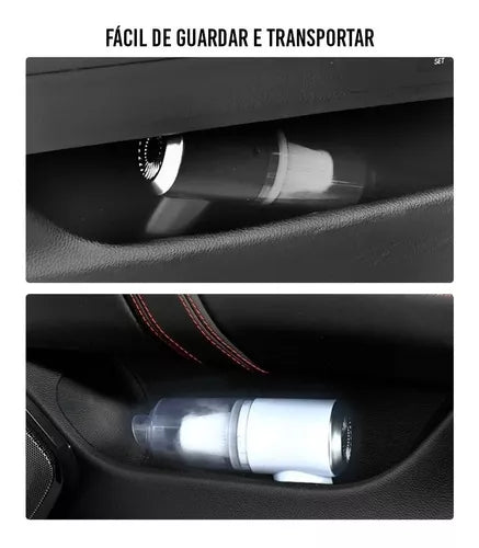 Aspirador de Carro Portátil Recarregável de Alta Potência"